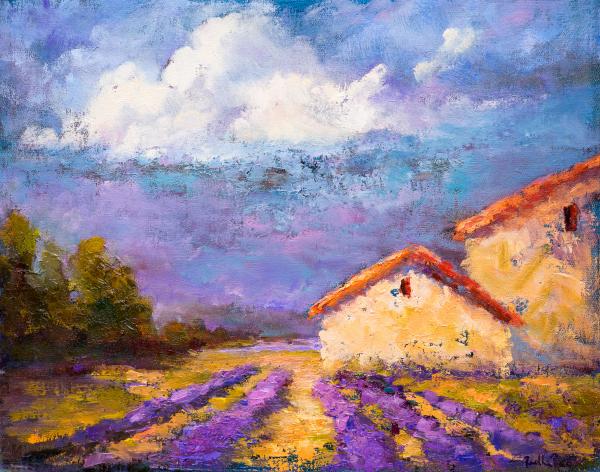 Farm House In The Midst Of Lavender