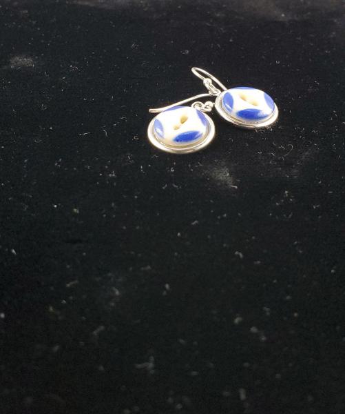Stencil Button Earrings picture