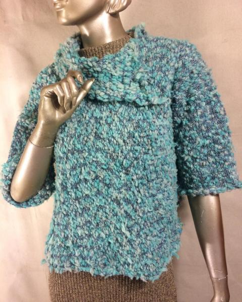 Textured Teal Sweater