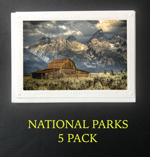 National Park 5 Pack Artisan Note Cards