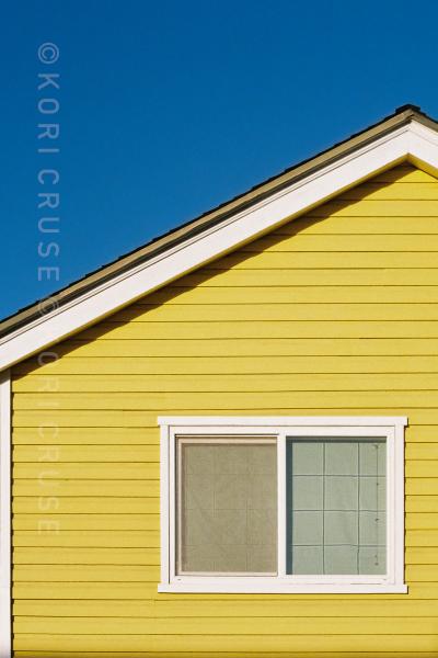 Yellow Sky Blue House