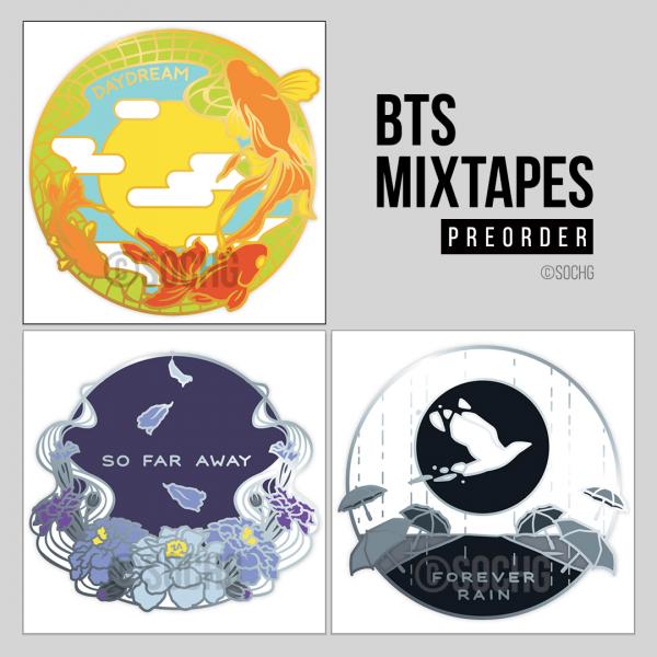 BTS Mixtape Enamel Pins
