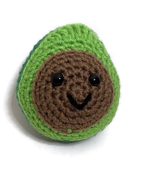 Crochet Amigurumi Avocado Plush