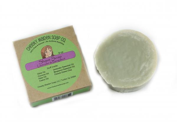 SHAVE SOAP: BERGAMOT & LAVENDER WITH FRENCH GREEN CLAY 4 OZ. picture