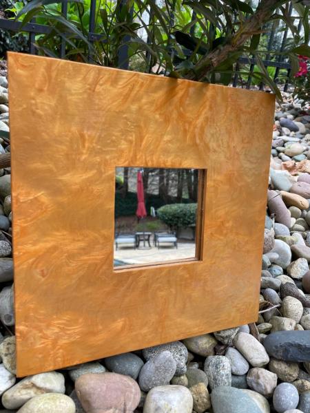 Upcycled Mirror in Gold picture