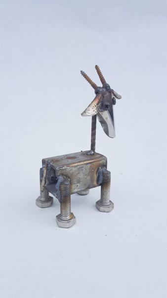 Baby Goat -  Scrap Metal goat Sculpture   Ram- Goat - Sheep picture
