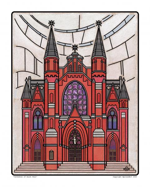 Cathedral of Saint Paul 8x10" fine art print