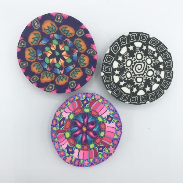 3 Mandala Magnets (1) picture