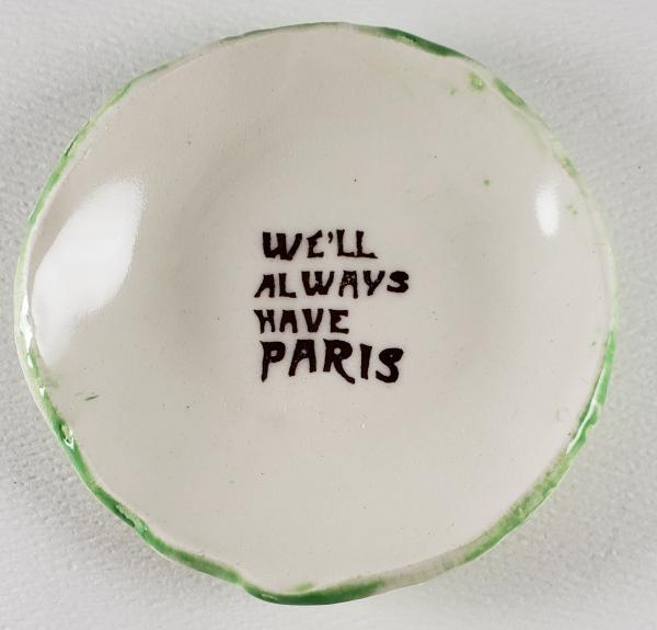 Tiny plate with "We'll Always Have Paris" picture