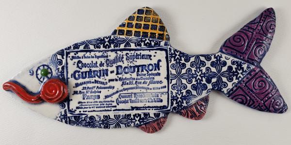 Chocolate Label Ceramic Fish picture