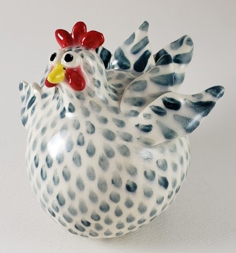 Blue and White Chicken Medium picture