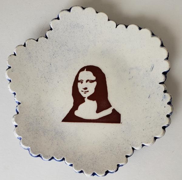 Tiny Plate with Mona Lisa picture