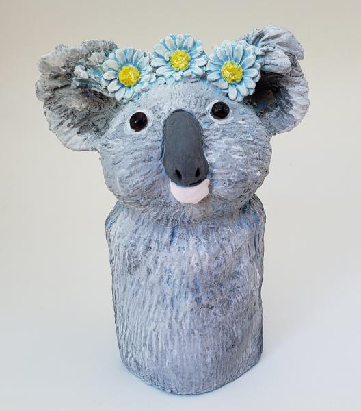Konstance the Koala Bear Wearing a Daisy Headband picture