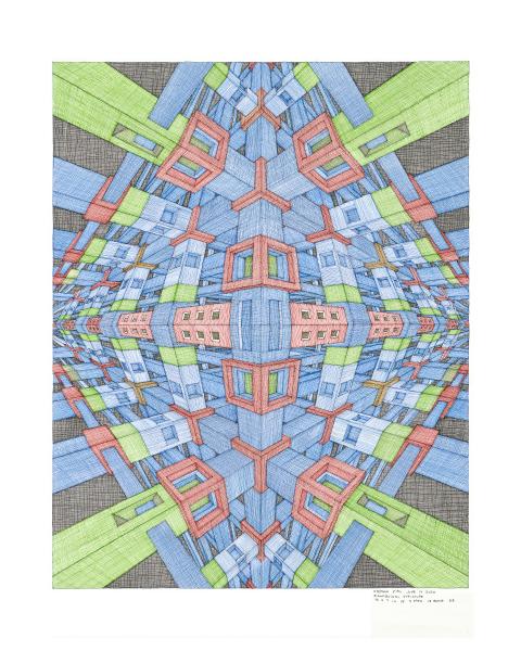 Rhomboidal Structure 8" x 10" Reproduction print