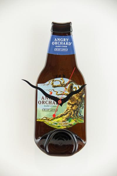 Recycled Angry Orchard Bottle Clock picture