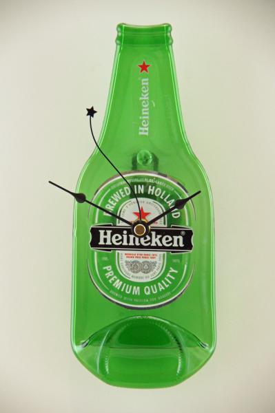 Recycled Heineken Beer Bottle Clock picture
