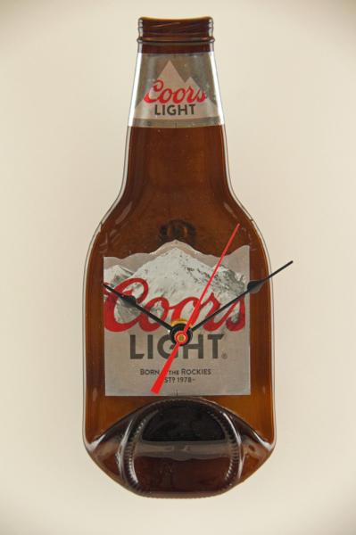 Recycled Coors Light Bottle Clock picture