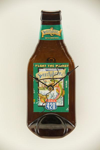 Recycled Sweetwater 420 Bottle Clock picture
