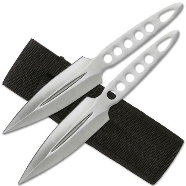Silver Throwing Knives (2) picture