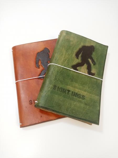 Bigfoot Sightings Leather Journal Cover picture
