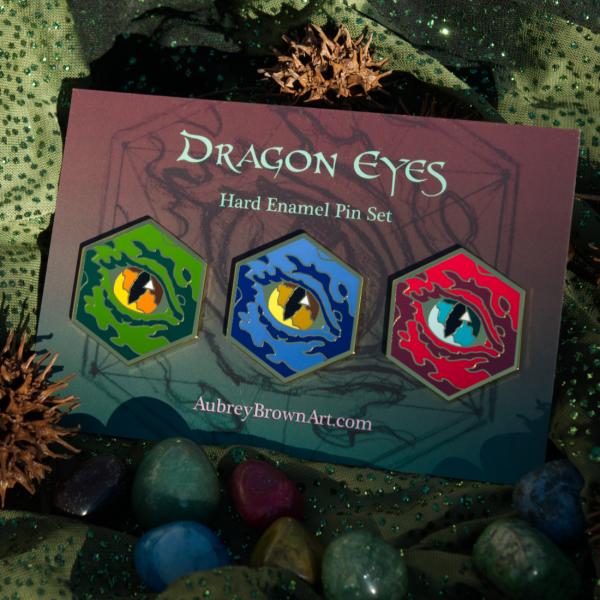 Dragon Eyes pin set