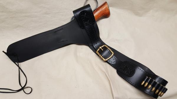 Steampunk Mare's Leg Non-Firing Replica Rifle W/Holster and Bullets picture