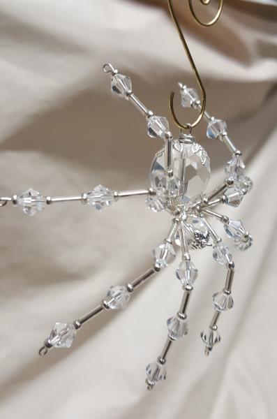 Steampunk/Christmas Faceted Crystalline Ice Spider