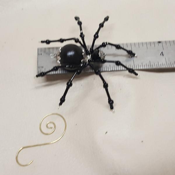 Steampunk Beaded Black Widow Spider picture