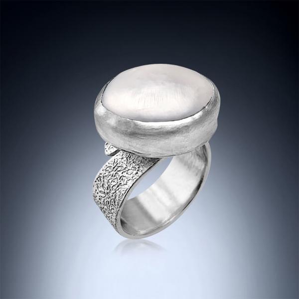 Snow - White Pearl Statement Ring picture