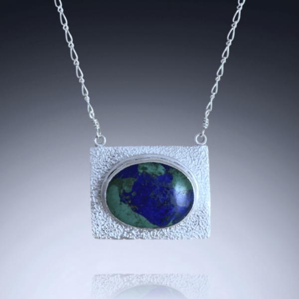 Lapis Lazuli / Malachite Oval Necklace picture