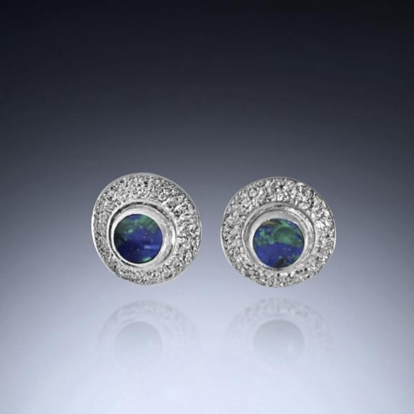 Lapis Lazuli / Malachite Post Earrings picture