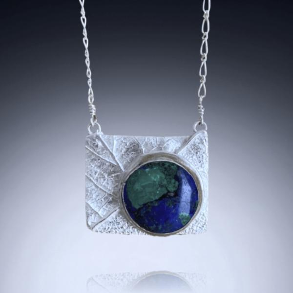 Lapis Lazuli / Malachite Leaf Necklace picture