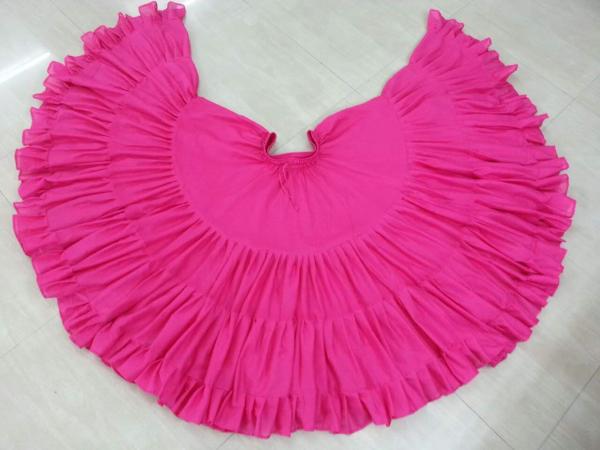 32 Yard Pure Cotton Skirt Hot Pink
