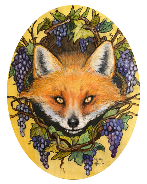 "The Fox and the Grapes"  Print 8.5x11