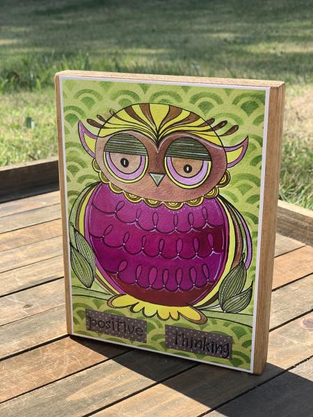 Positive Thinking Owl Wall Art picture