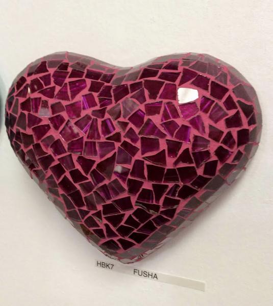 PINK small Mosaic Heart picture