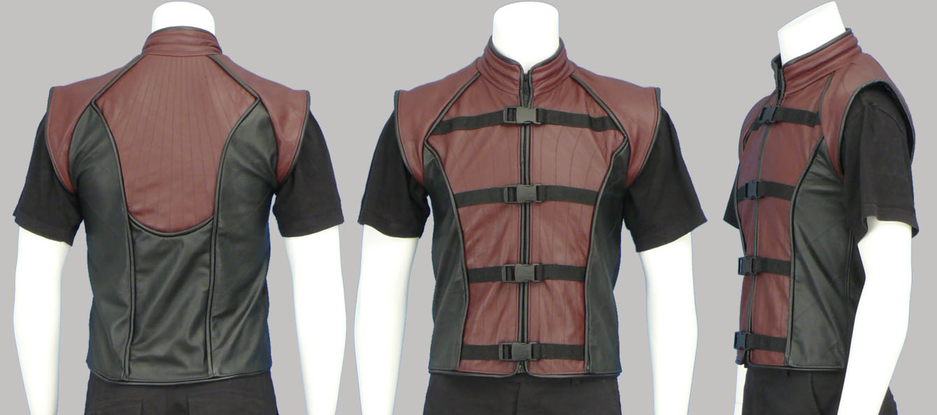 Two-Tone Leather Vest