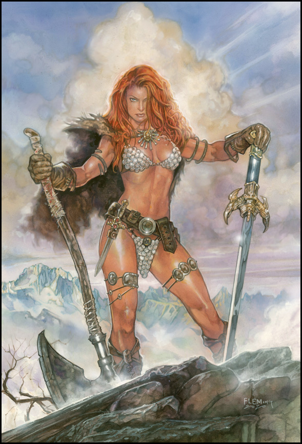 *NEW* RED SONJA signed print