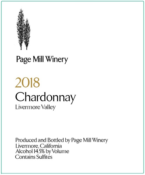 2018 Chardonnay, Livermore Valley