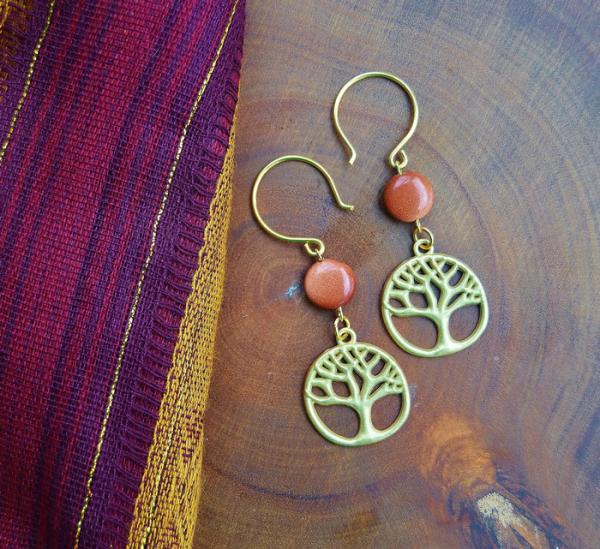 Gold Tree of Life with Goldstone