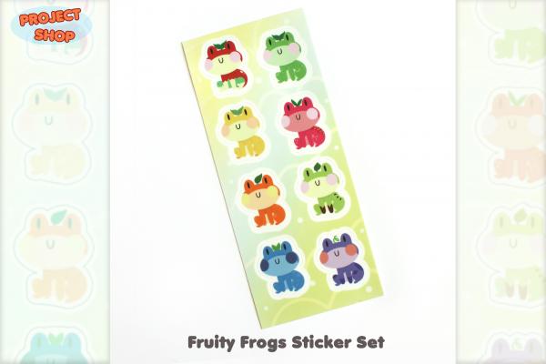 Fruity Frogs Sticker Set