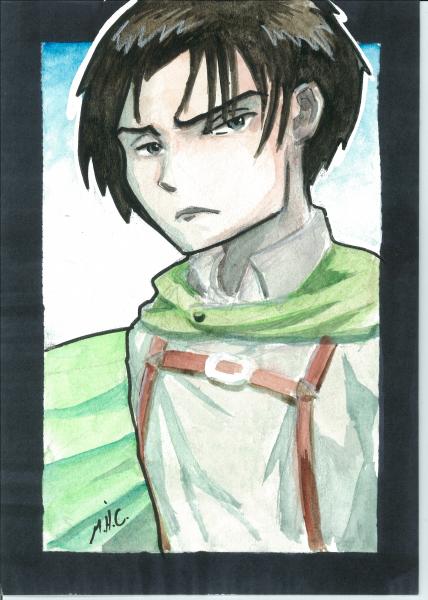 5x7 water color. Levi
