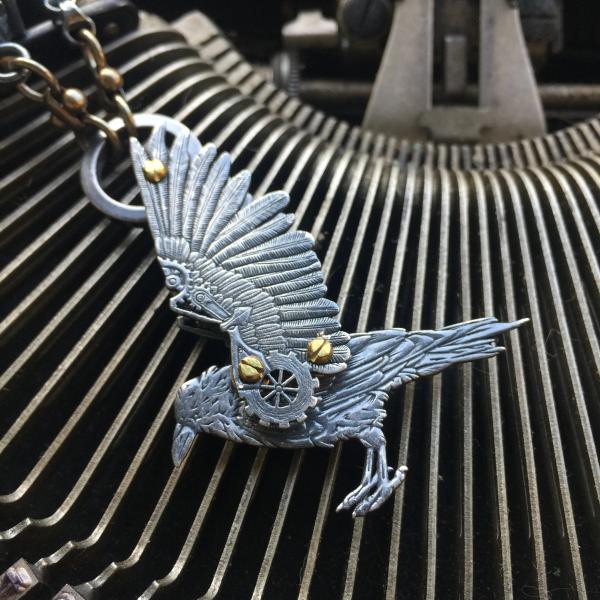 Raven Ready to Fly Necklace