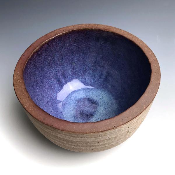 Stoneware Bread-Baking Bowl in Violet/Blue Glaze