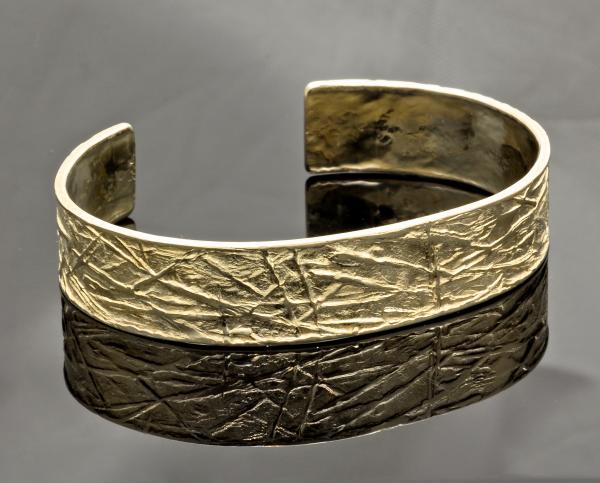Frost Pattern repousse' cuff