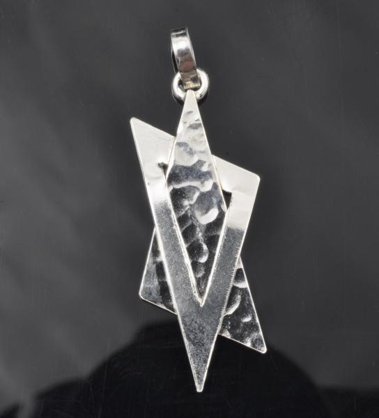 Argentium sterling silver Star of David pendant picture