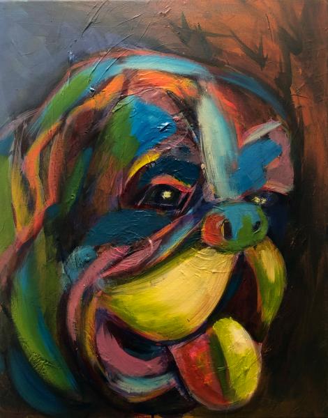 Tenacious B (Colorful Bulldog) Prints picture