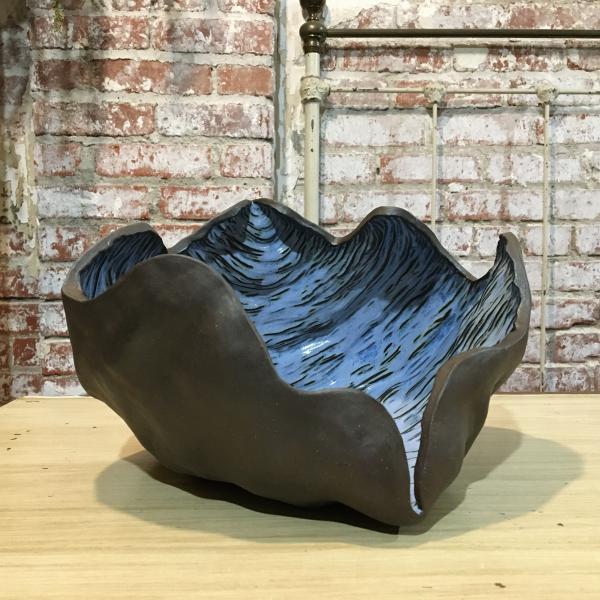 Large Coil Vessel with Twilight Blue Glaze picture