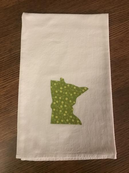 Minnesota Dish Towel - Green Branches