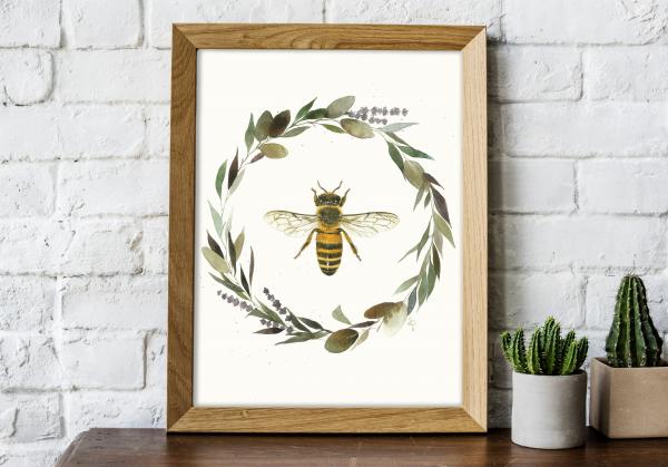 Honeybee - 5x7 Art Print picture